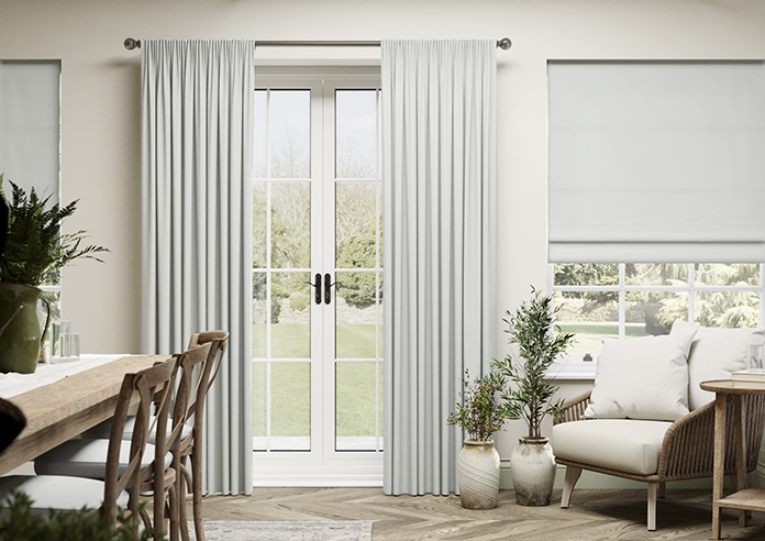 Harris, Feather Grey - Made to Measure Curtains - Image 3